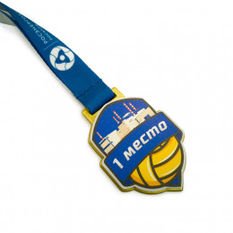 Медаль 2-слойная из металла и акрила с полноцветной печатью