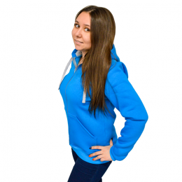 Толстовка с капюшоном из футера унисекс однотонная